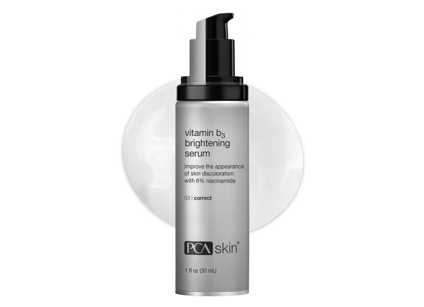 PCA SKIN Vitamin B3 Brightening Serum, Anti Aging Serum for Dark Spots and Skin Discoloration, Made with Hydrating Niacinamide and Antioxidants, Helps Minimize Redness and Uneven Skin Tones, 1.0 Pump